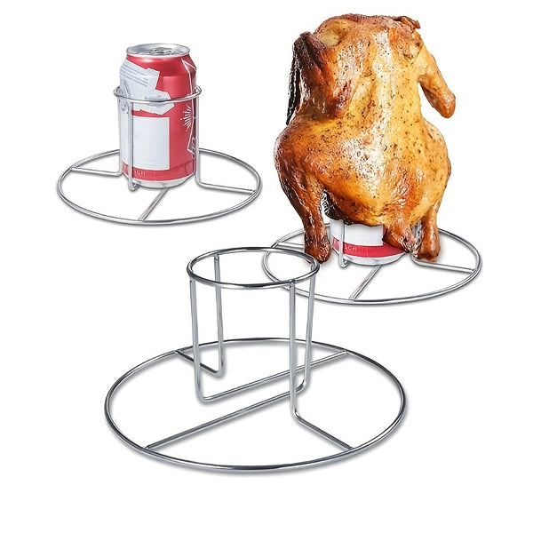 1pc Beer Can Chicken Holder, Vertical Chicken Rack, Stainless Steel Chicken Racks For BBQ, Grilling Roasting