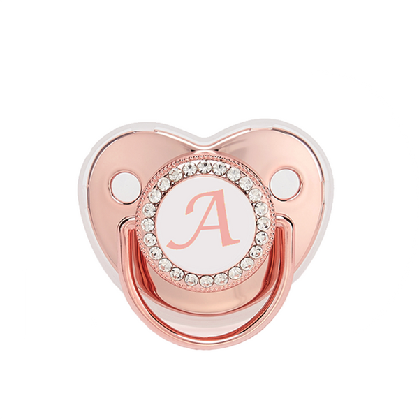 Baby Pacifier With Pacifier Clips And Anti-dust Cover With Transparent Letters