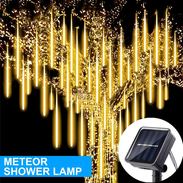 1pc Outdoor Solar Meteor Lights Christmas Lights String Lights For Garden Tree Holiday Party Decorations