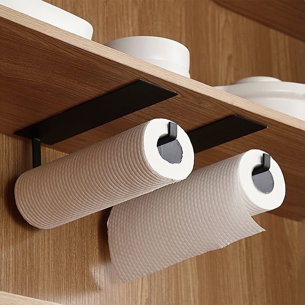 1pc Stainless Steel Tissue Roll Holder, Kitchen Tissue Holder, Wall Hanging Paper Towel Holder