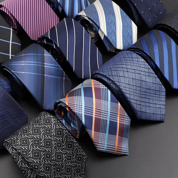 8cm Classic Polyester Striped Necktie