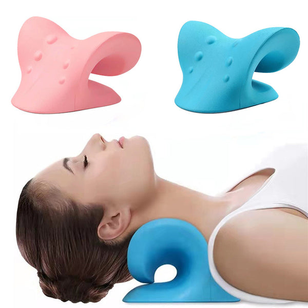 1pc Cervical Pillow, Neck Pillow, Neck And Shoulder Relaxer, Cervical Traction Device, Pillow For Relaxing Cervical Spine, Comfortable Bedding Supplies