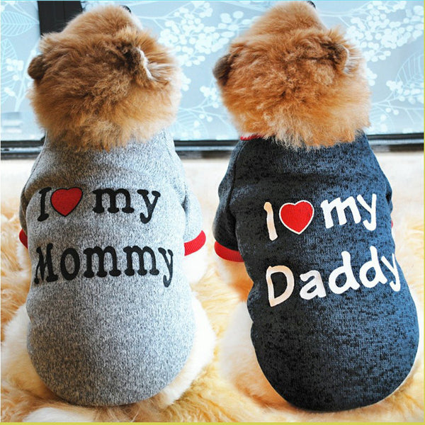 Letter Print Pet Sweater For Dog & Cat, Warm Dog Sweater Soft Cat Sweatshirt, Winter Pet Apparel