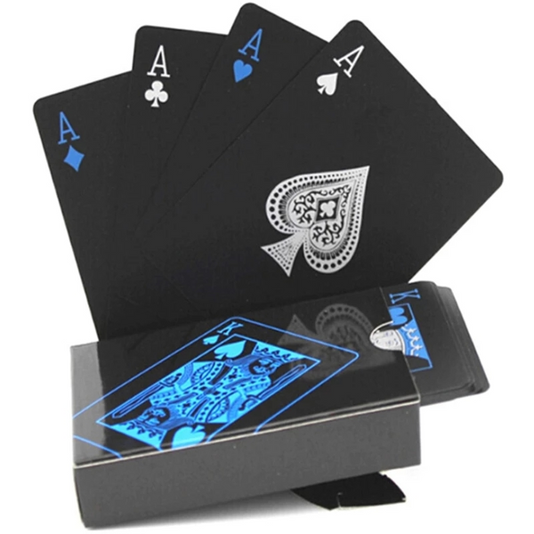 1box PVC Frosted Playing Cards, Board Game Magic Solitaire, Waterproof Texas Hold'em