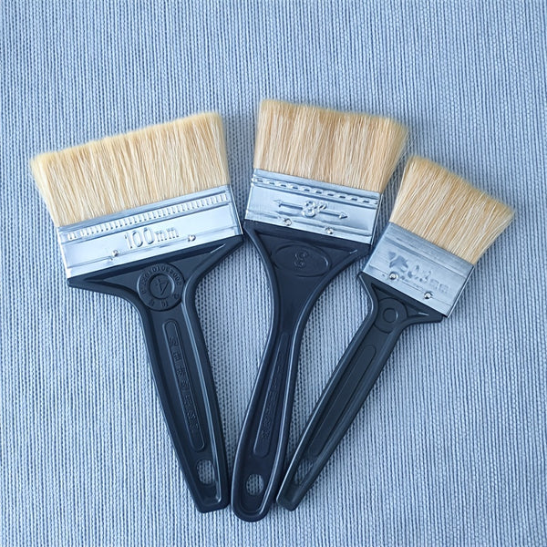 1pc Faux Wool Silk Brush With Soft Bristles, Latex Paint Brush, Barbecue Baking Brush, Small Painting Brush