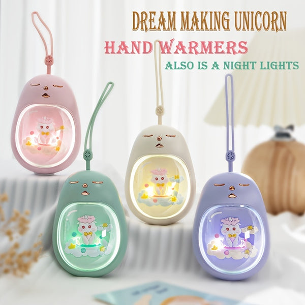 RAINBOWYUANGO Hand Warmers Rechargeable, Space Capsule Night Light USB Handwarmer, 1200mAh Electric Hand Warmer Power Bank Reusable Portable Pocket Warmers, Exquisite Winter Gifts ,Handy Warming Warm Baby In Winter