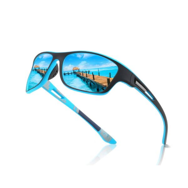 Men's Outdoor Sports Oval Blue TAC Sunglasses, Fashion Glasses