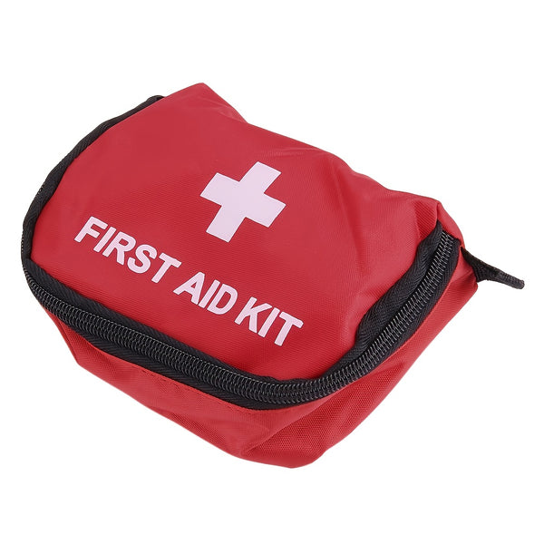 0.7L Red PVC First Aid Kit, Outdoor Camping Emergency Survival Empty Bag Bandage Medicine Waterproof Storage Bag