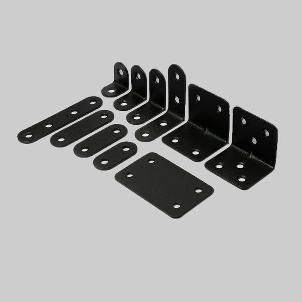 10pcs Stainless Steel Angle Corner Brackets, 90 Degree L-shaped Right Angle Corner Stand, Supporting Furniture Hardware