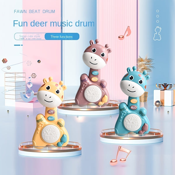 Baby Deer Music Guitar Children's Educational Early Education Multi-functional Hand Beat Drum Baby Sleep Aid Toys