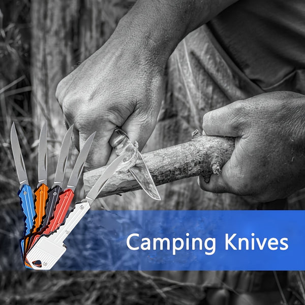 Folding Stainless Steel Mini Key Knife Outdoor Camp Hiking Survival Tools