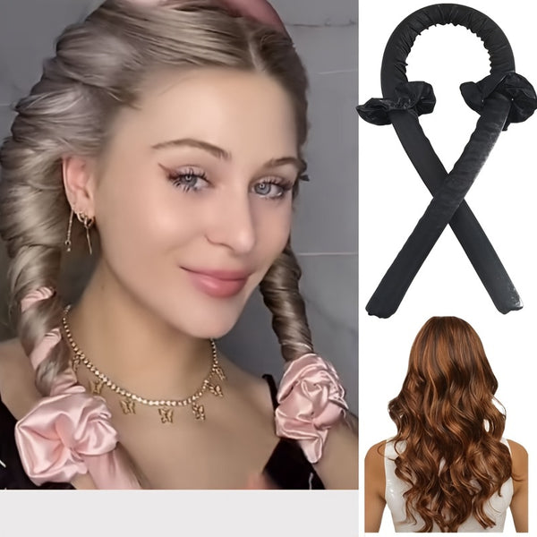 Heatless Curling Rod Headband For Long Hair Rollers For Women, Hair Overnight Curl Wrap Heatless Hair Curling Wrap Kit, Lazy Hair Curler With Scrunchies Hair Claw Clips 1set