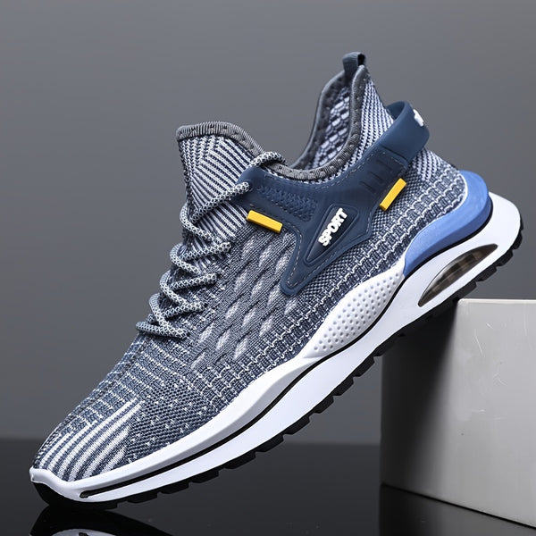 Men's Air Cushion Shoes, Breathable Soft Mesh Sneakers For Outdoor Running