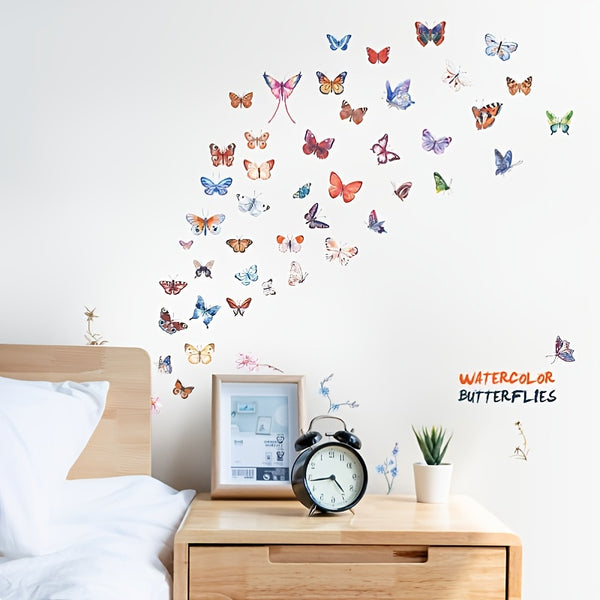 1 Set Of Butterfly Stickers, Refrigerator Stickers For Living Room, Kitchen, Bedside, Cupboard, Cup, Notebook