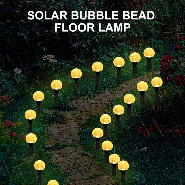 Solar Bubble Lawn Lights String, Outdoor Landscape Decoration, LED Solar Pile Lights For Garden Yard