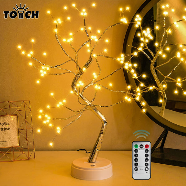 Tabletop Bonsai Tree Light With 108 LED, Tree Lamp Decorative LED Shimmer Tree For Desktop, Camping, Indoor & Outdoor Christmas Decor