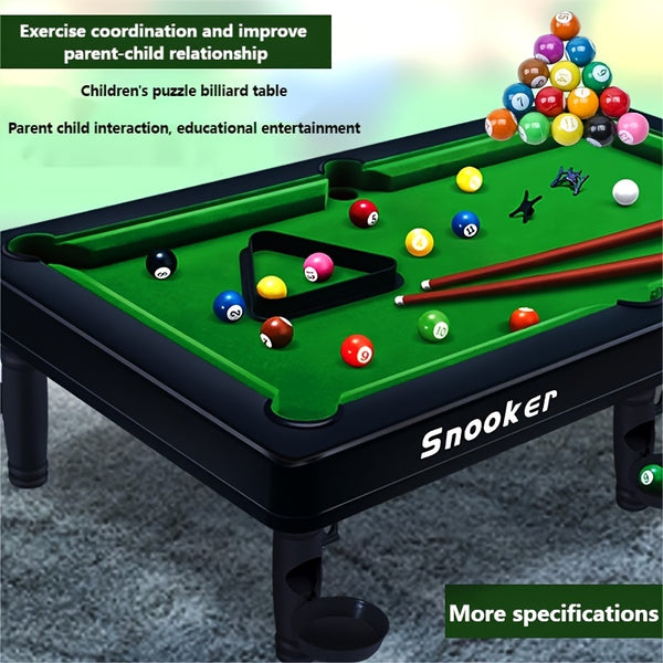 Mini Pool Billiards Toy Set, Suitable For Family Party Games, Parent-Child Interactive Games, Board Game Educational Toys