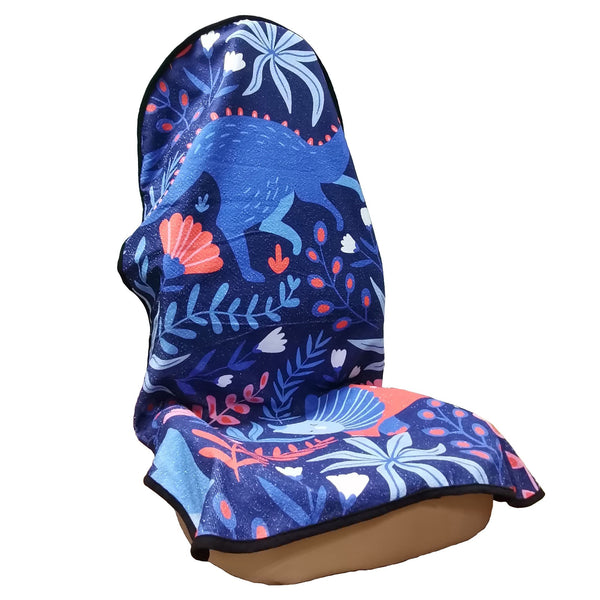 Cartoon Dinosaur Print Car Seat Cover, Universal Waterproof Car Seat Protector Chair Cover For Car Seats