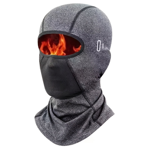 Winter Warm Fleece Balaclava Full Face Mask, Water-resistant Windproof Breathable Thermal Face Protection Hood For Winter Gear Outdoor Ski Neck Cover Headgear