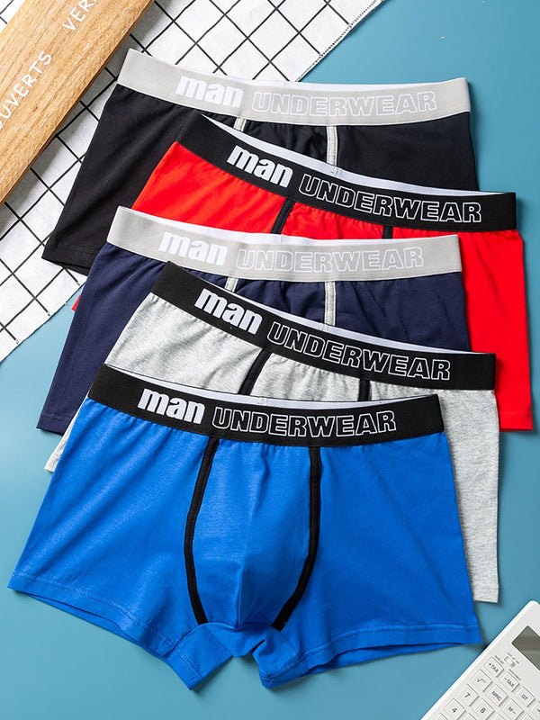 5pcs Men's Boxer Briefs