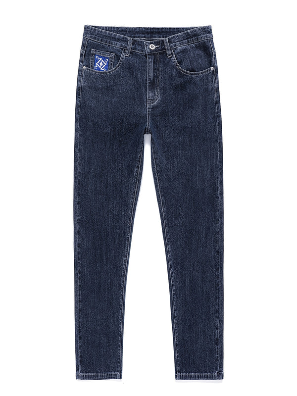 Men's High-waist Stretch Denim Jeans For Big And Tall Guys, Plus Size