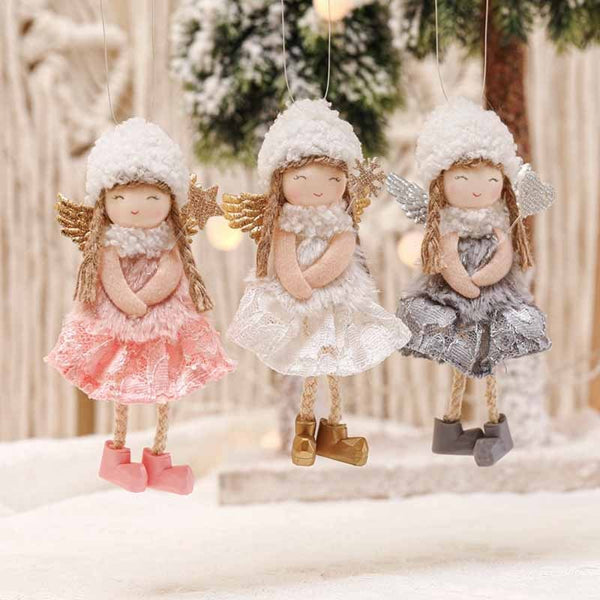 Christmas Lace Dress Angel Doll Christmas Tree Pendant