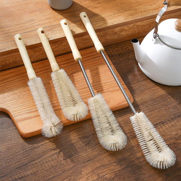 Wooden Long Handle Bottle Cleaning Brush, Kitchen Cleaning Tool