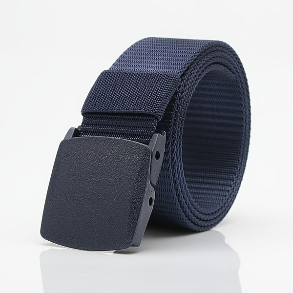 1pc Men's Nylon Automatic Belt,6 Colors Available