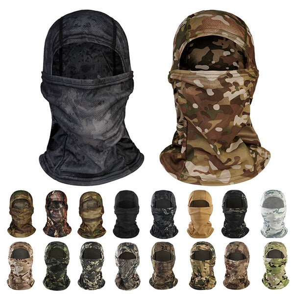 Camouflage Balaclava, Hooded Face Mask For Outdoor Fishing Hunting Cycling Mountaineering