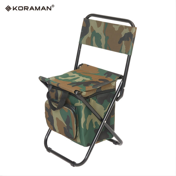 KORAMAN Outdoor Foldable Portable Beach Chair, Back Chair, As Outdoor Fishing Chair, Storage Bag