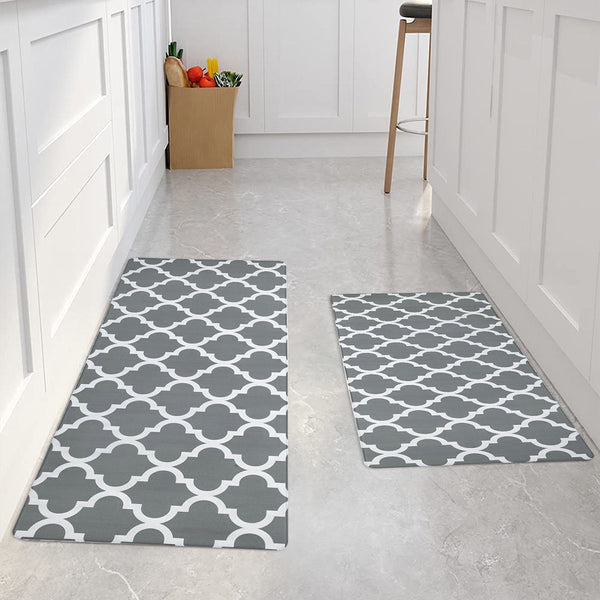 1pc, Geometric Home Kitchen Flannel Rug, Non-slip Rug For Bedroom Living Room