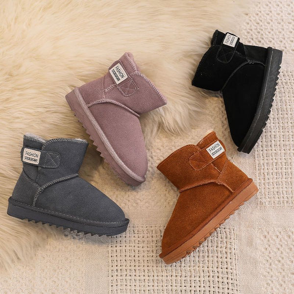 Kids Winter Snow Boots Non-slip Plush Warm Winter Shoes For Boys And Girls