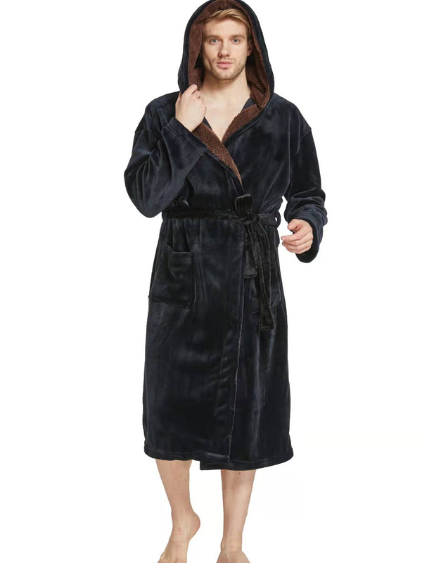 Men's Nightgown Bathrobe