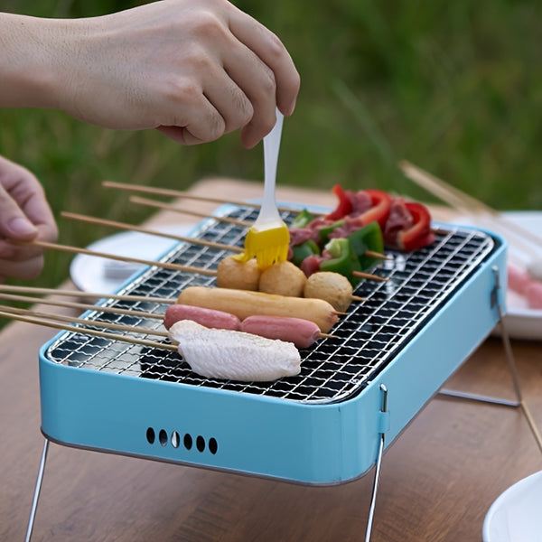 1pc Grill Stand, Instant Disposable BBQ Pit, Portable Charcoal Grill Ready To Cook For Outdoor Indoor, Cooking Tools