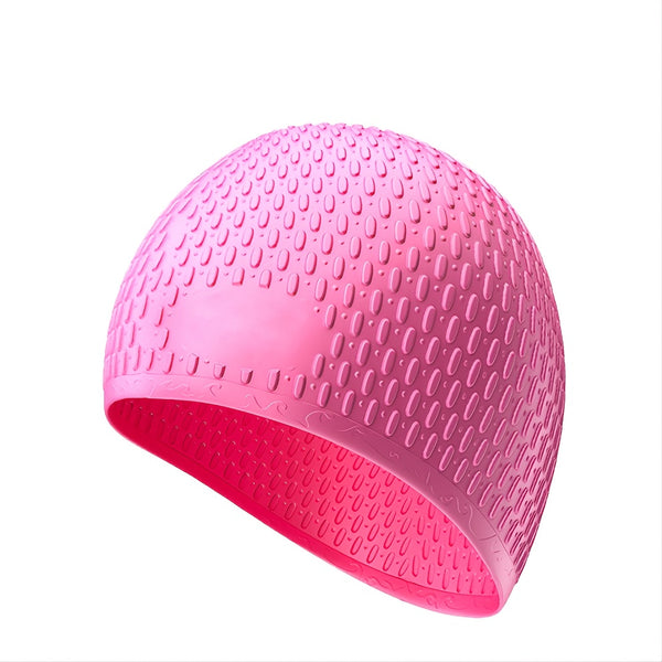 Silicone Swimming Drop Cap, Adult Long Hair Swimming Cap, Waterproof Comfortable Professional Swimming Cap