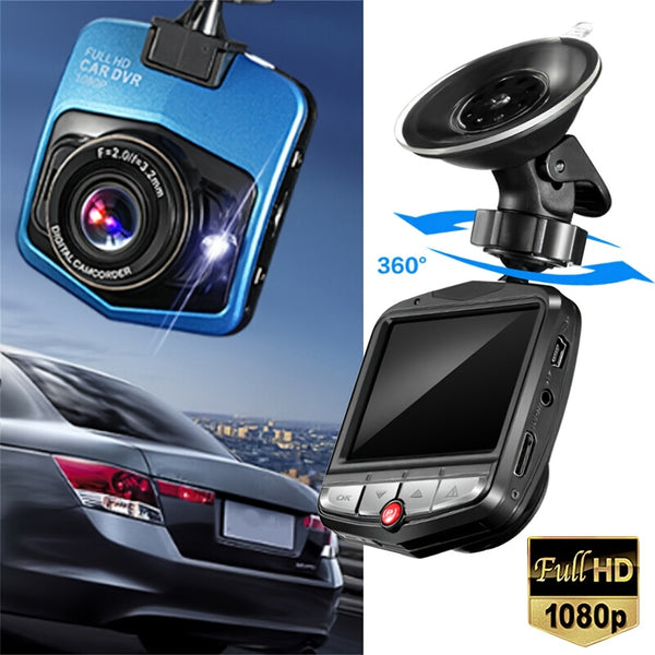 Car Dash Camera Recorder 2.4Inch Screen Dashboard Camera, Night Vision, WDR, Loop Recording, Parking Monitor