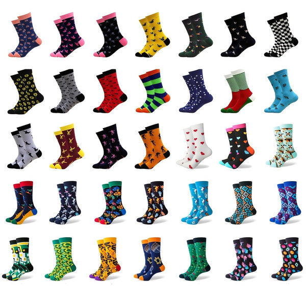 10pairs Men's Novelty Print Socks