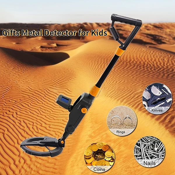 1pc Waterproof Metal Detector, Liquid Crystal Treasure Finder, Gold Detector Sensitive Search Coil Beach Underground Detection