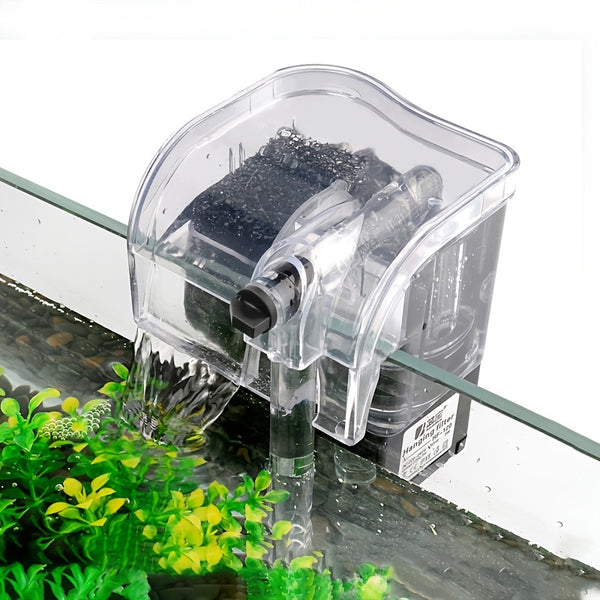 Ultra Small Fish Tank, Silent External Filter, Desk Mini Waterfall