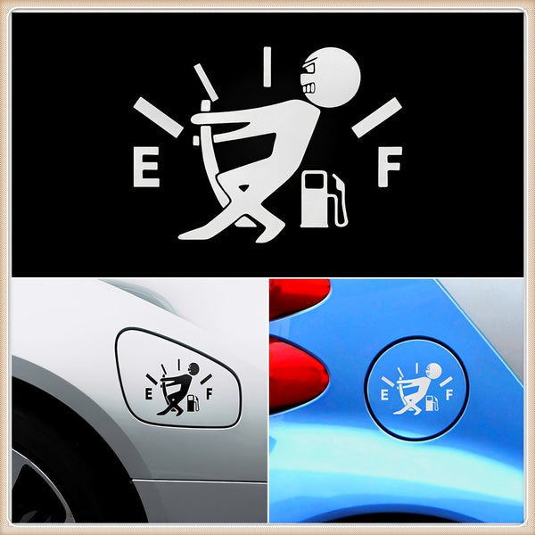 1pc Low Fuel Sticker, Reflective Car Refueling Sticker For Fuel Tank