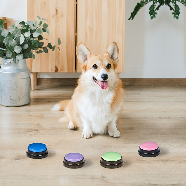 Dog Talking Button For Communication, Voice Recording Button Pet Training Buzzer, Dog Buttons