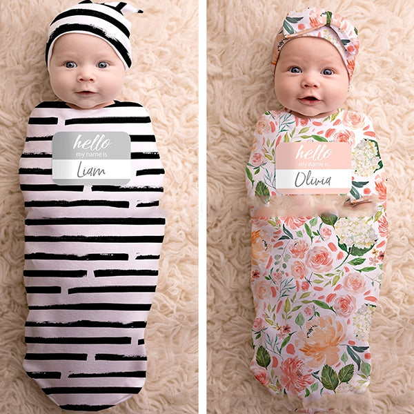 Baby Printed Sleeping Bag With Hat