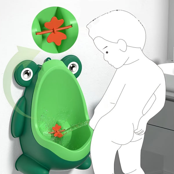 Cute Frog Potty Training Urinal For Boys With Funny Aiming Target