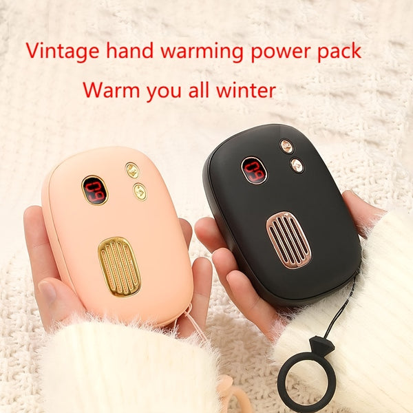 1pc Rechargeable Hand Warmers, 2 In 1 Electric Hand Warmer, 10000mAh Power Bank Reusable Hand Warmers