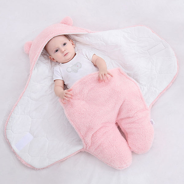 Fall Winter Baby Blanket Soft Cotton Baby Quilt Fuzzy Blanket Sleeping Bag Baby Quilt