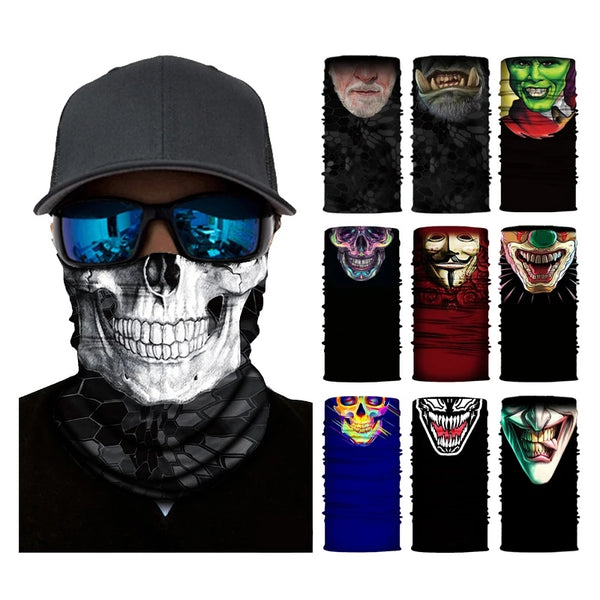 Halloween Design Durable Seamless Bandanas Cycling Headband