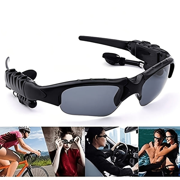 Bluetooth Sunglasses, Polarized Lenses Wireless Sunglasses Stereo Sound Playing Music Call Earphones, Heat And Cold Resistant