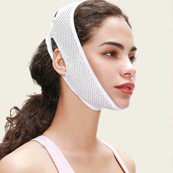 Reusable V Line Mask - Facial Slimming Chin Strap-Chin Up Mask Face Lifting Belt For Workout Sports