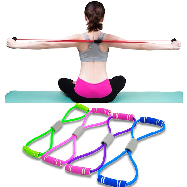 8-shaped Resistance Bands, Stretch Fitness Band, Pull Rope, Chest Arm And Shoulder Stretch Bands Exercise Equipment For Home Workout, Physical Therapy, Strength Training