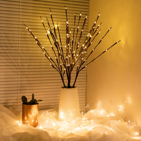 1pc LED Simulation Branch String Lights, Flower Arrangement Lights, Creative Branch Lights, Star Night Lights, Nordic Room Decorative Tree Lights